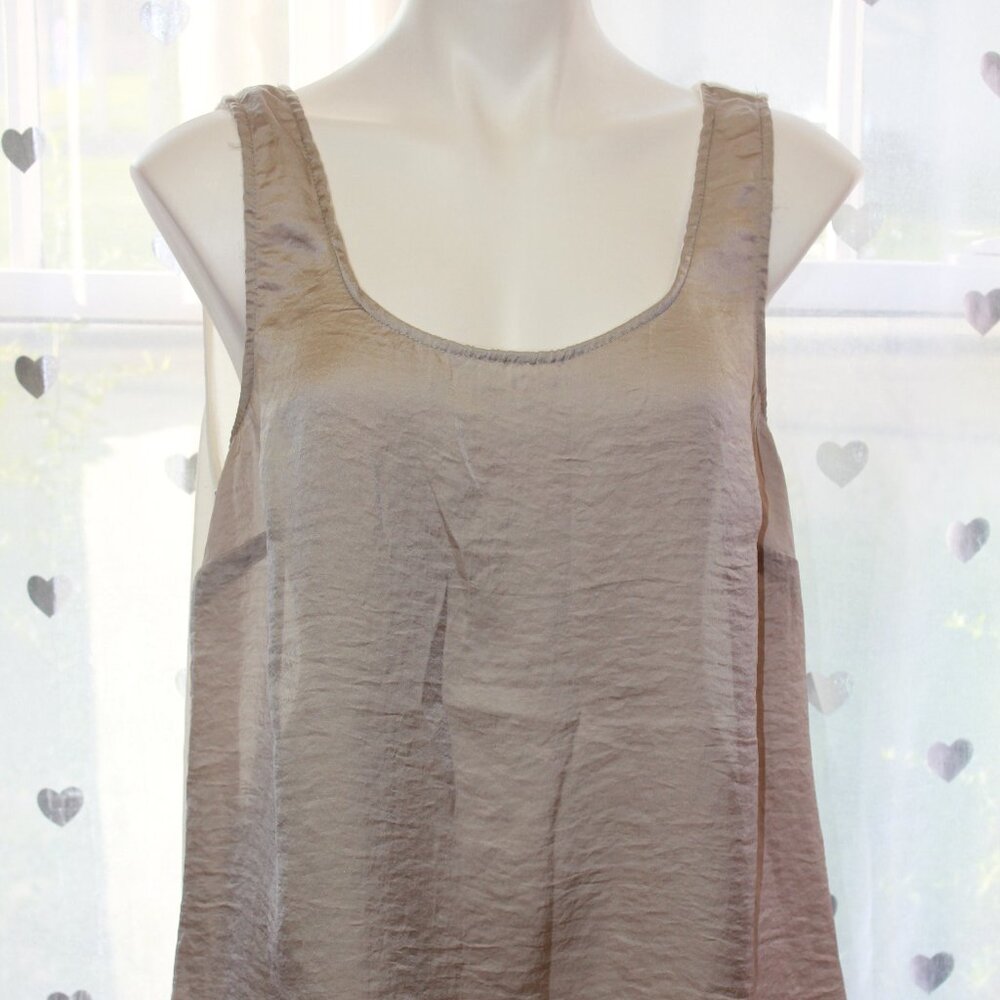 #314 Alexis Taylor Tan Dressy Tank Size XL